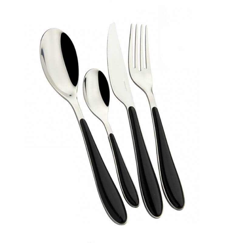 Bugatti Gioia Servizio Posate Acciaio Inox E Abs Set 24 Pz