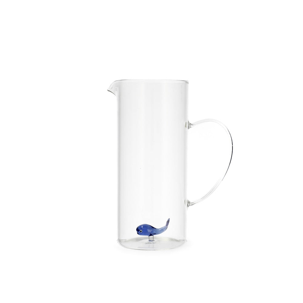 150 cl - H&H Brocca Con Decoro In Vetro Borosilicato