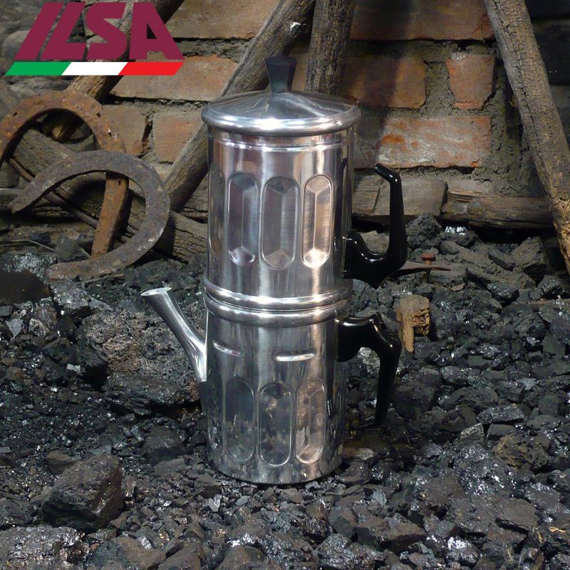 Ilsa Diamante Caffettiera Napoletana In Alluminio