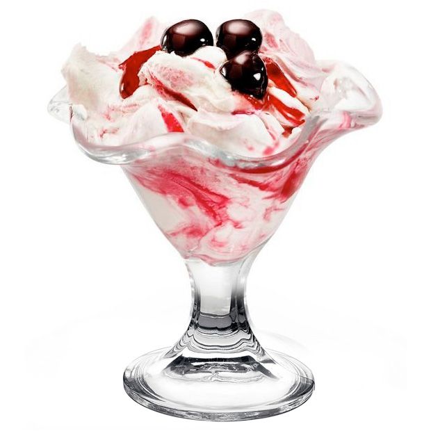 22 Cl Bormioli Rocco Primavera Coppa Gelato In Vetro Set 2 Pezzi