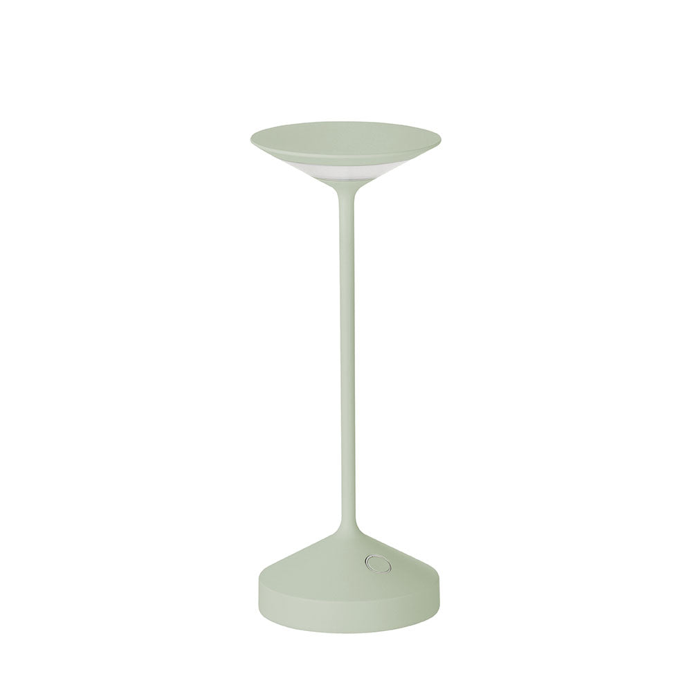 22 cm - Abert Tempo Mini Lampada Da Tavolo Ricaricabile In Alluminio