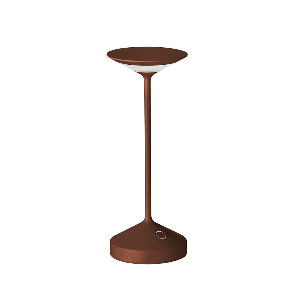 22 cm - Abert Tempo Mini Lampada Da Tavolo Ricaricabile In Alluminio