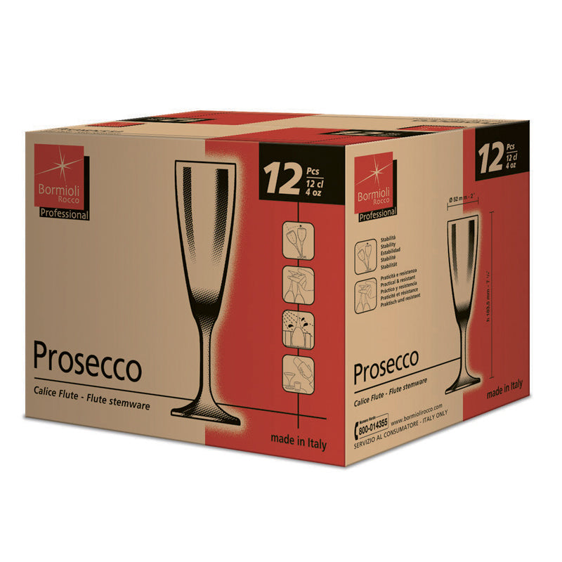 15 Cl Bormioli Rocco Prosecco Calice Flute In Vetro Set 12 Pezzi