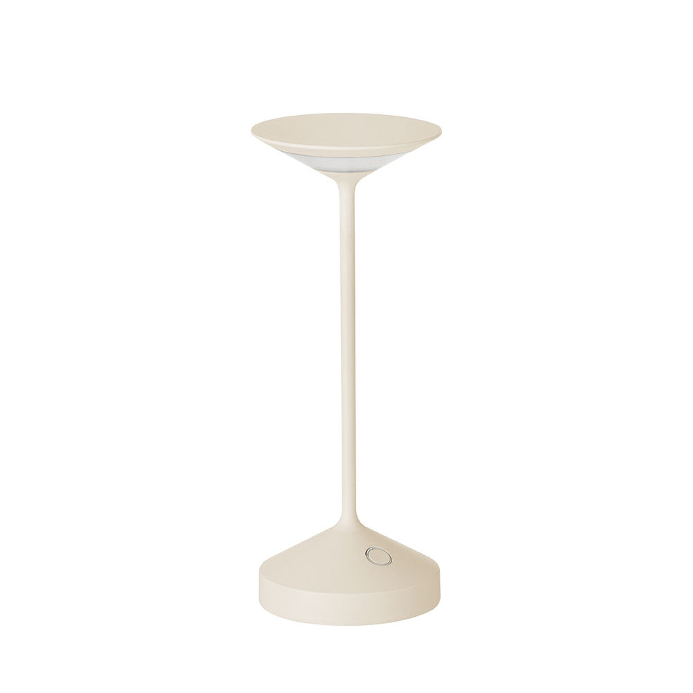 22 Cm - Tempo Mini Lampe De Table Rechargeable En Aluminium