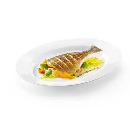 35 Cm Bormioli Rocco Grangusto Piatto Portata In Vetro Opale Temperato Set 6 Pz