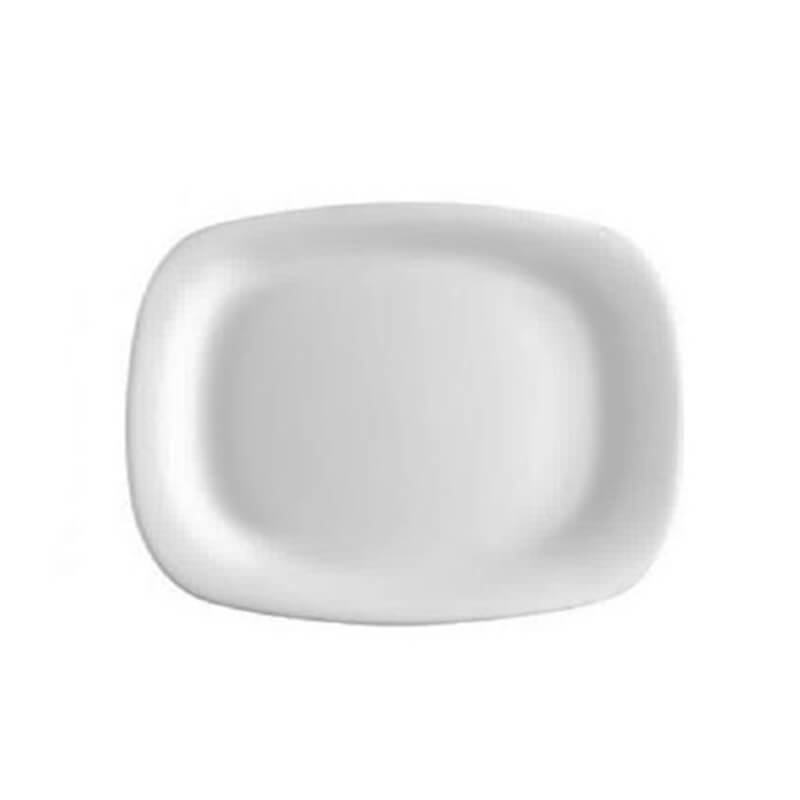 28 Cm Bormioli Rocco Grangusto Piatto Portata In Vetro Opale Temperato Set 6 Pz