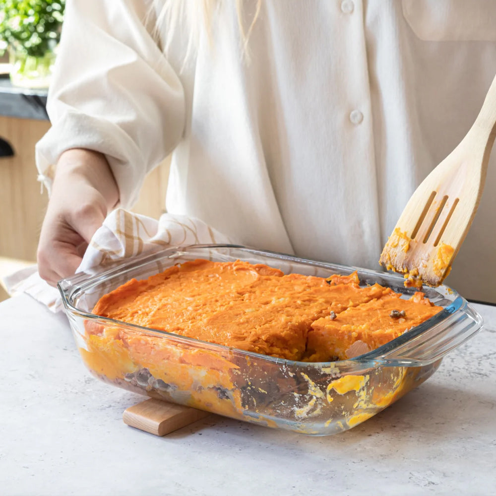 Irresistible Set De Pirofilas Rectangulares De Vidrio Borosilicato - Set 3 Pz