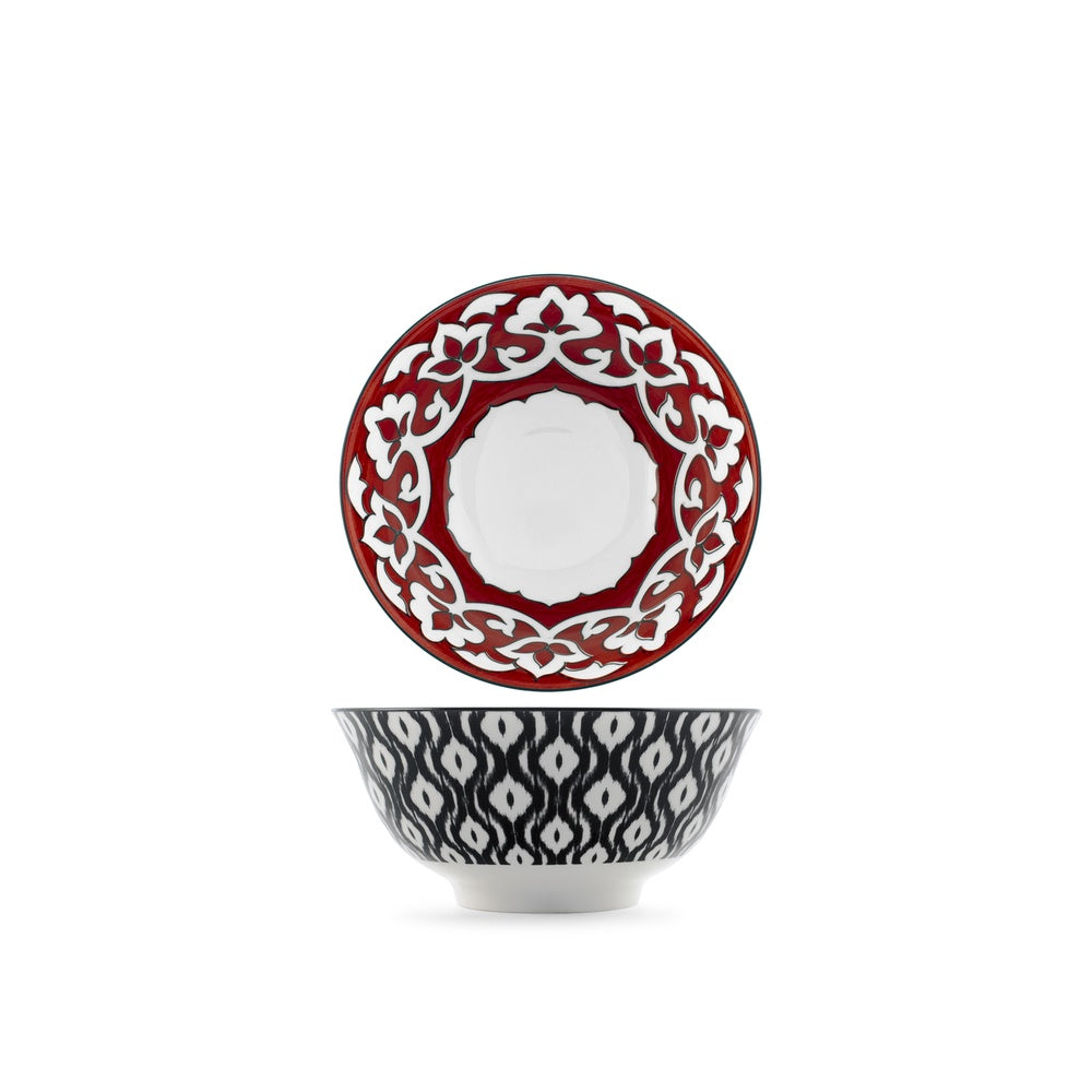 16 cm - H&H Nomad Bruno Barbieri Coppa Poke Texture Assortite In Porcellana Premium - Set 6 Pz
