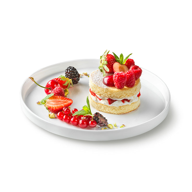 21 Cm Bormioli Rocco Grangusto Alta Cucina Piatto Piano In Vetro Opale Temperato Set 6 Pz