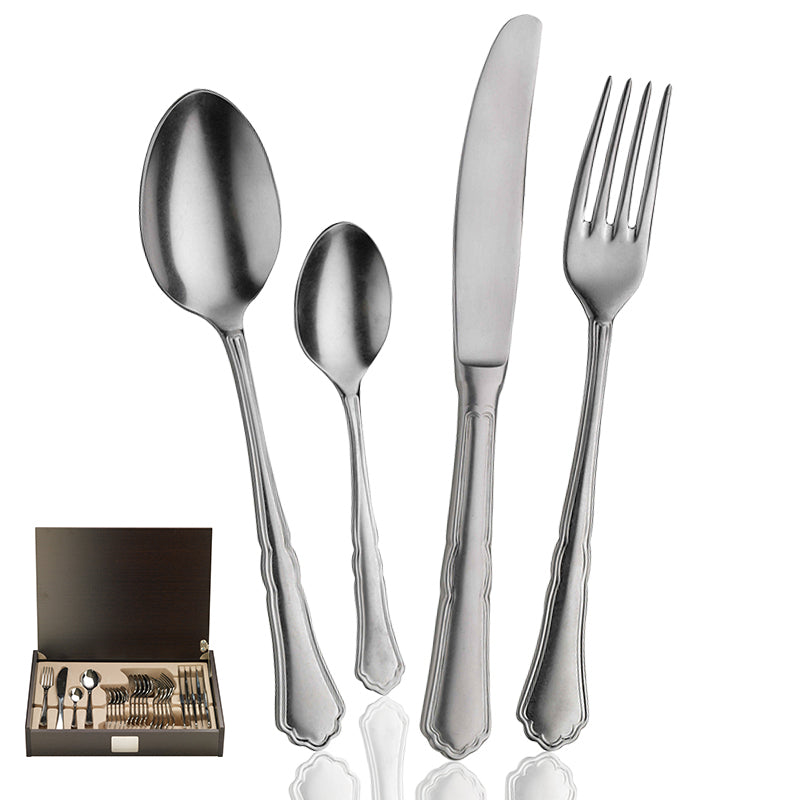 Pintinox Settecento Servizio Posate In Acciaio Inox Set 24 Pz