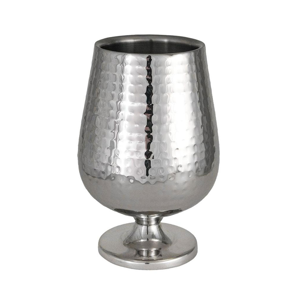 15 cm - Portofino Double Wall Rinfrescatore Portabottiglie Rialzato In Acciaio Satinato