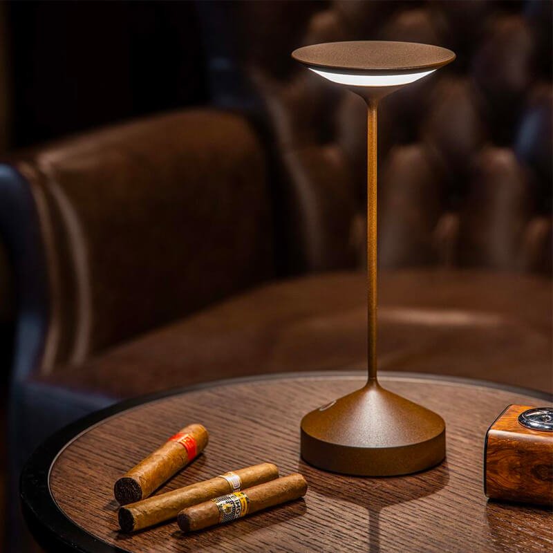 28 Cm Abert Tempo Lampada Da Tavolo In Alluminio