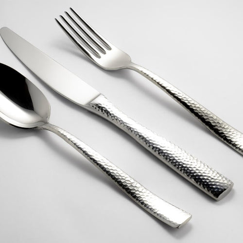 Abert Rinascimento Coltello Tavola Martellato In Acciaio Inox Set 12 Pz