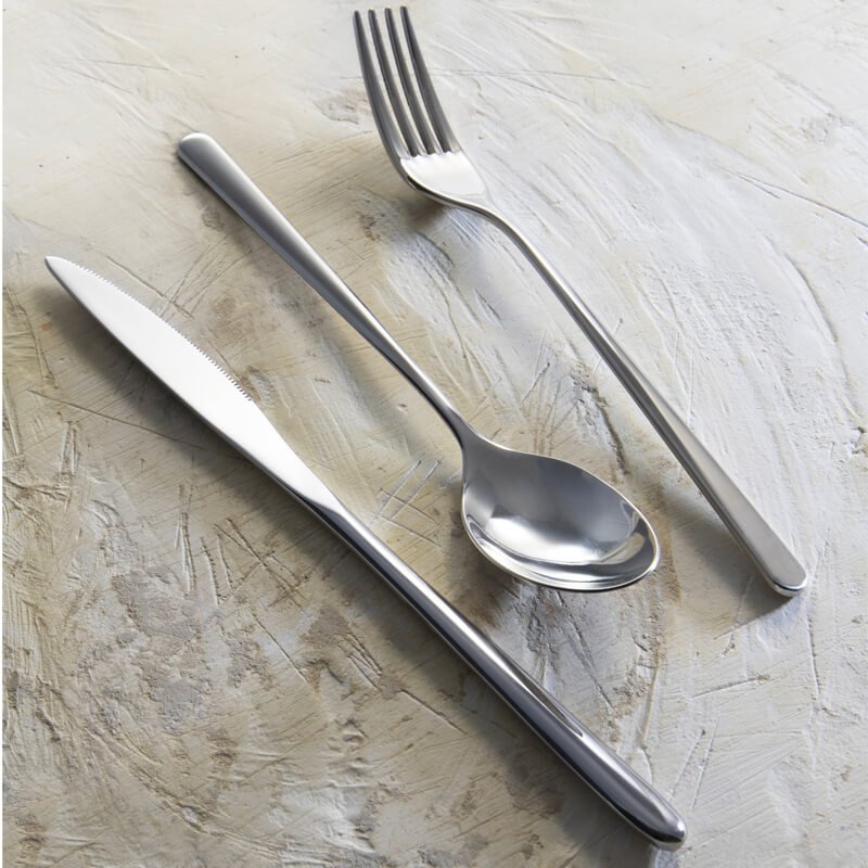 Abert Stilo Servizio Posate In Acciaio Inox Set 24 Pz