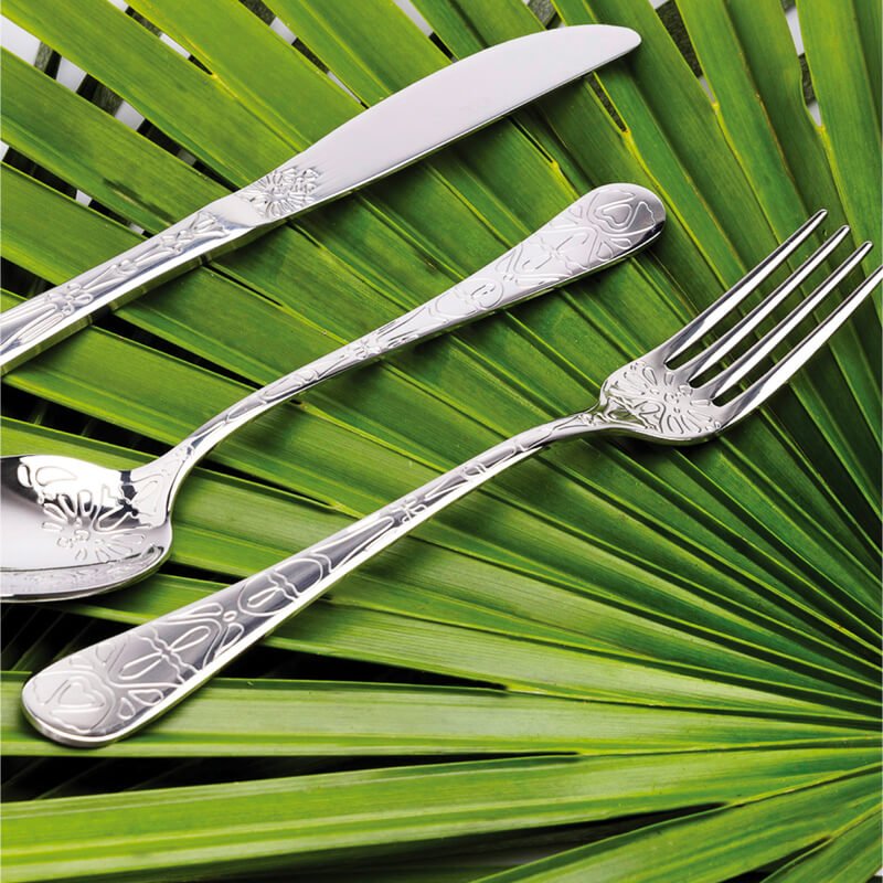 Abert Tattoo Servizio Posate In Acciaio Inox Set 24 Pz
