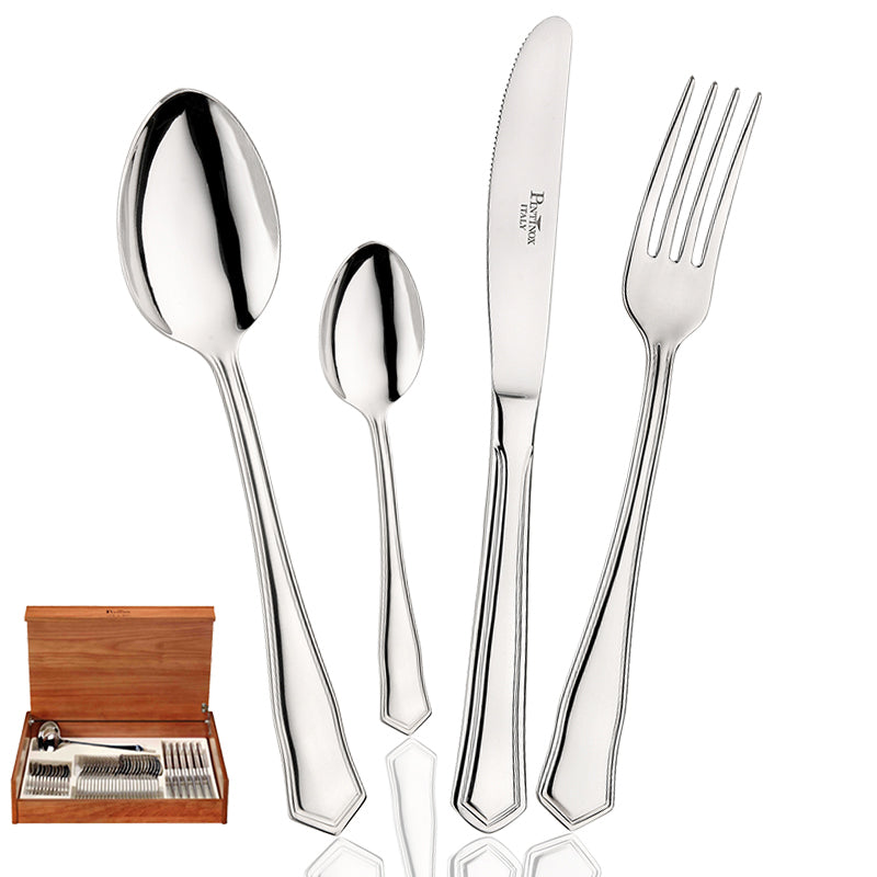 Pintinox Sabrina Servizio Posate In Acciaio Inox Set 49 Pz