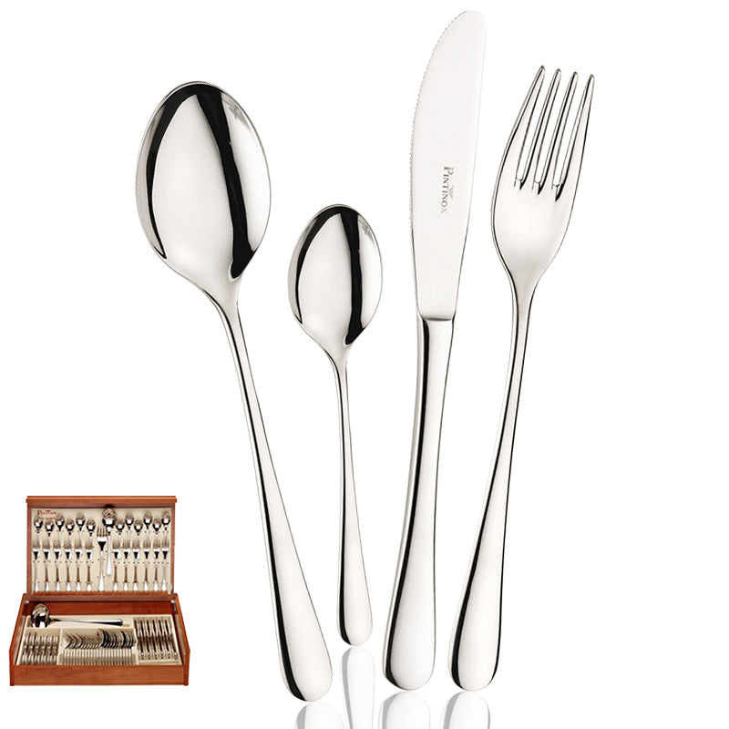 Set Posate Nere 30 Pezzi In Acciaio Inox - Servizio Moderno Per 6 Persone Lavabile In Lavastoviglie - Foto 10