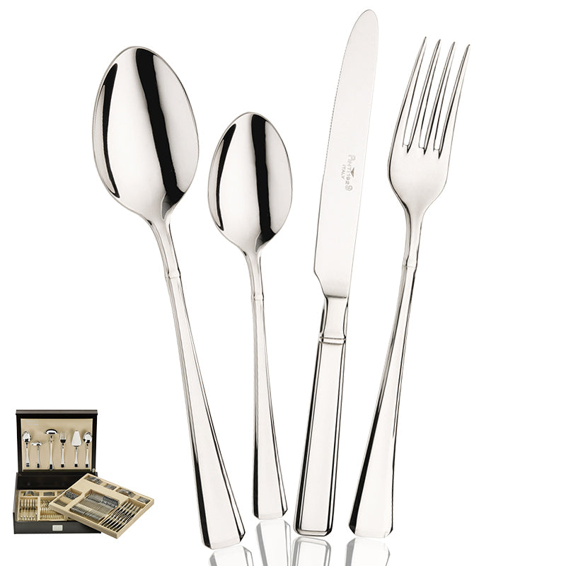 Pintinox Leonardo Servizio Posate In Acciaio Inox Set 126 Pz