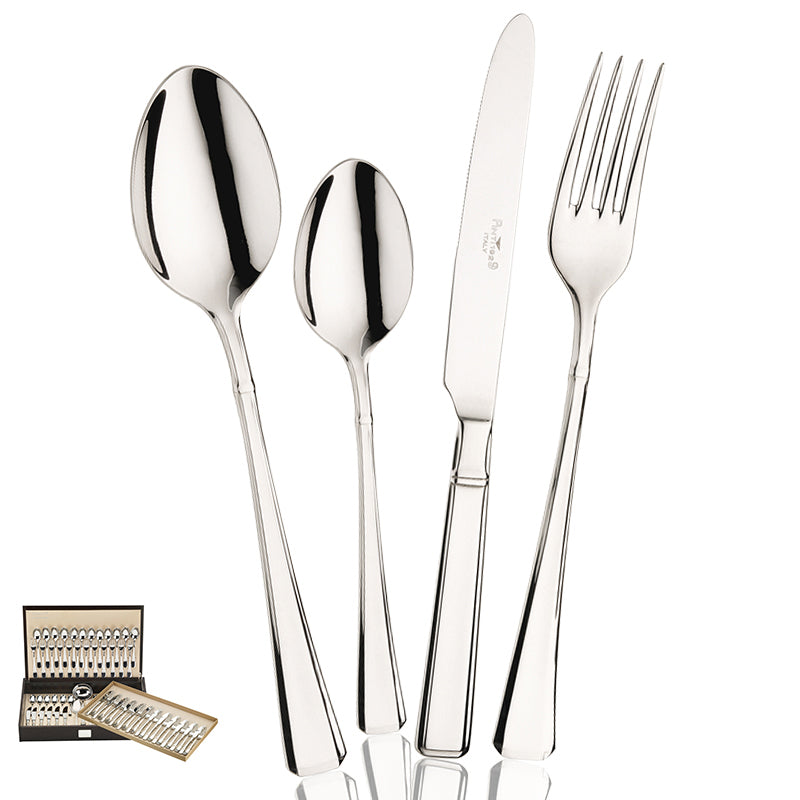 Pintinox Leonardo Servizio Posate In Acciaio Inox Set 75 Pz