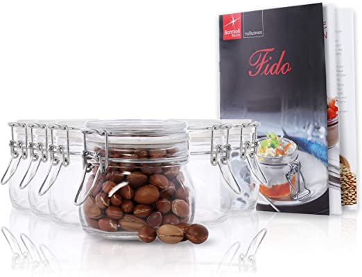 50 Cl Bormioli Rocco Fido Vasetto Ermetico In Vetro Con Ricettario Fido