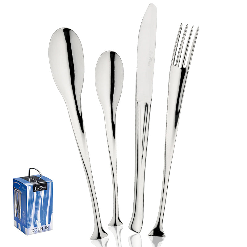 Pintinox Dolphin Servizio Posate In Acciaio Inox Set 24 Pz