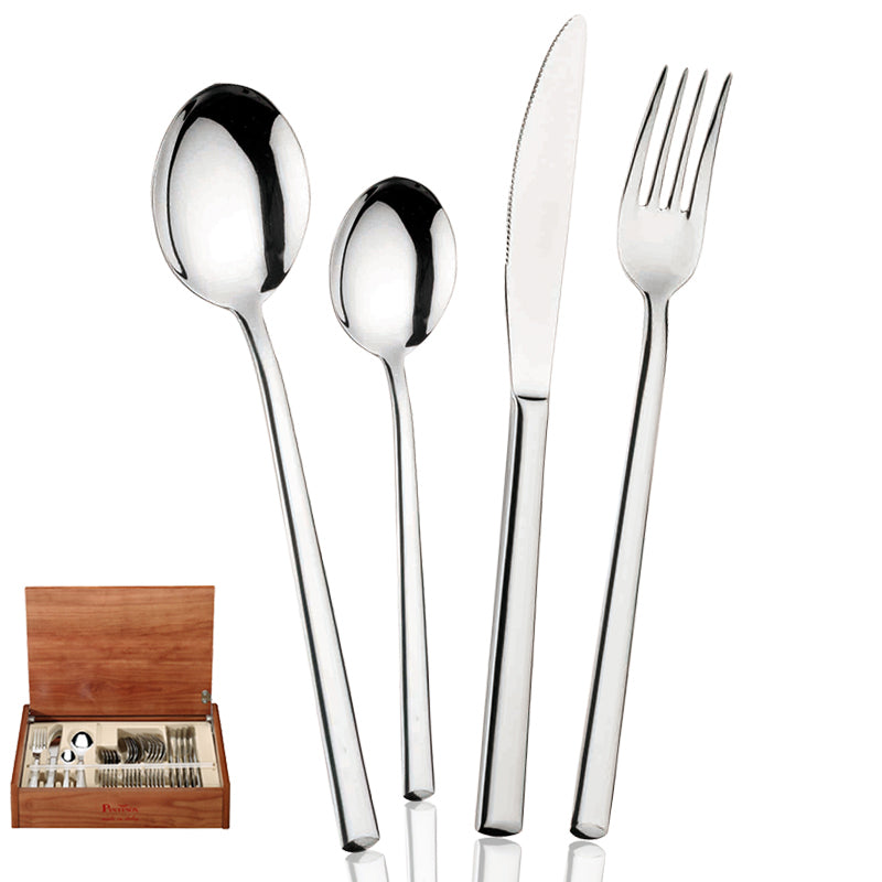 Pintinox Synthesis Servizio Posate In Acciaio Inox Set 24 Pz