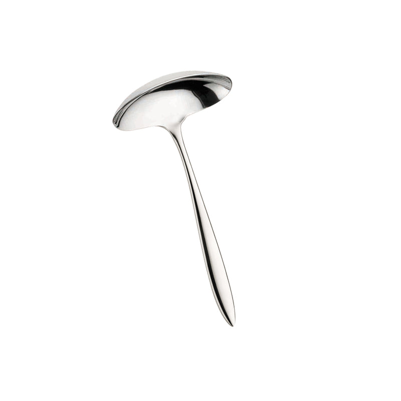 Mestolo unipezzo in acciaio inox - diametro cm 20 - manico cm 73,5 - capacità litri 2