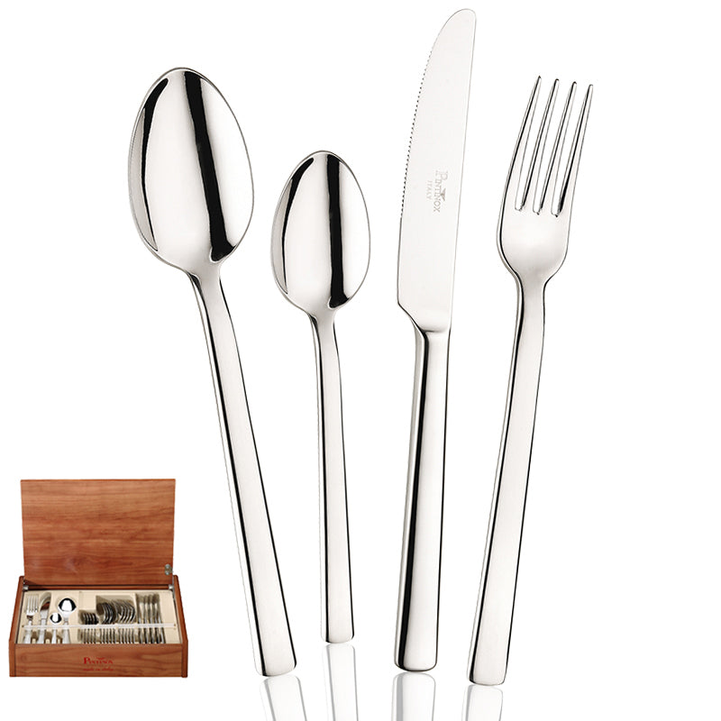 Pintinox Millenium Servizio Posate In Acciaio Inox Set 24 Pz