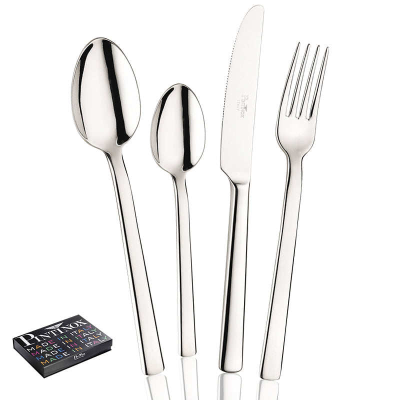 Pintinox Millenium Servizio Posate In Acciaio Inox Set 24 Pz