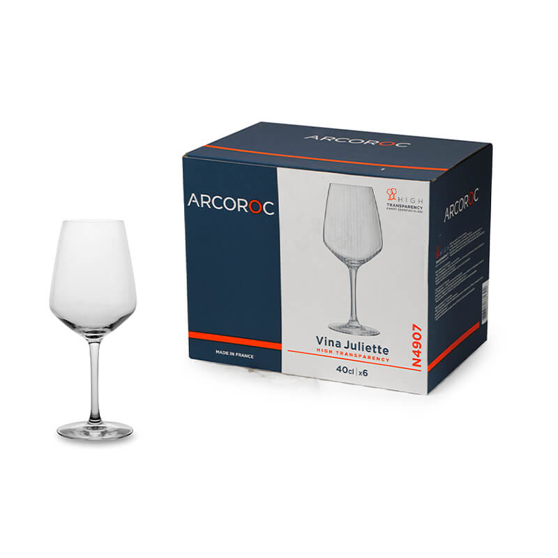 40 Cl Arcoroc Juliette Calice Vino Multiuso In Vetro Set 6 Pezzi