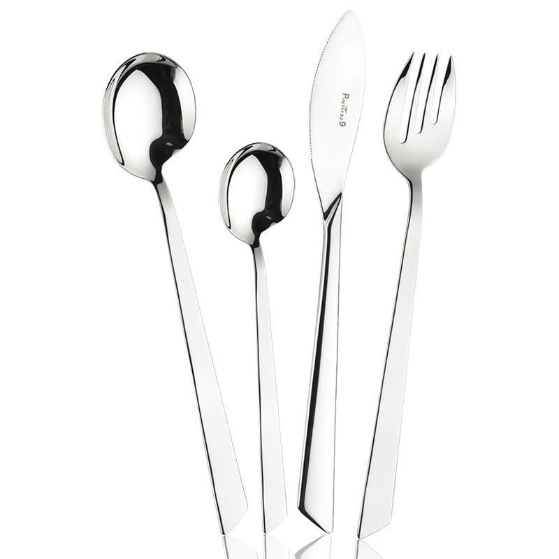 Pintinox Euclide Servizio Posate In Acciaio Inox Set 24 Pz