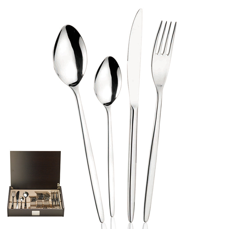 Pintinox Olivia Servizio Posate In Acciaio Inox Set 24 Pz