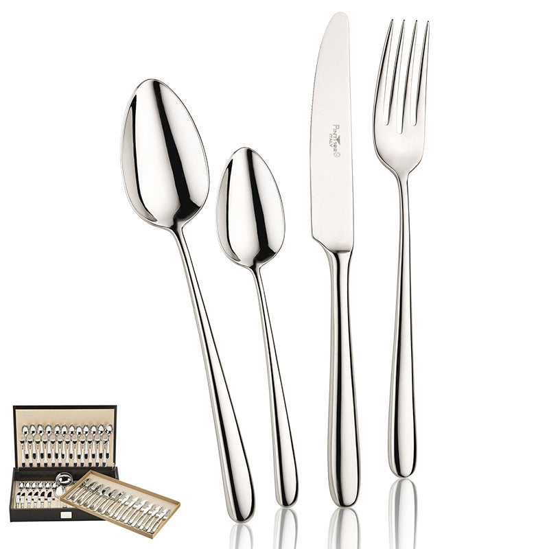Pintinox Bramante Servizio Posate In Acciaio Inox Forgiato Set 75 Pz
