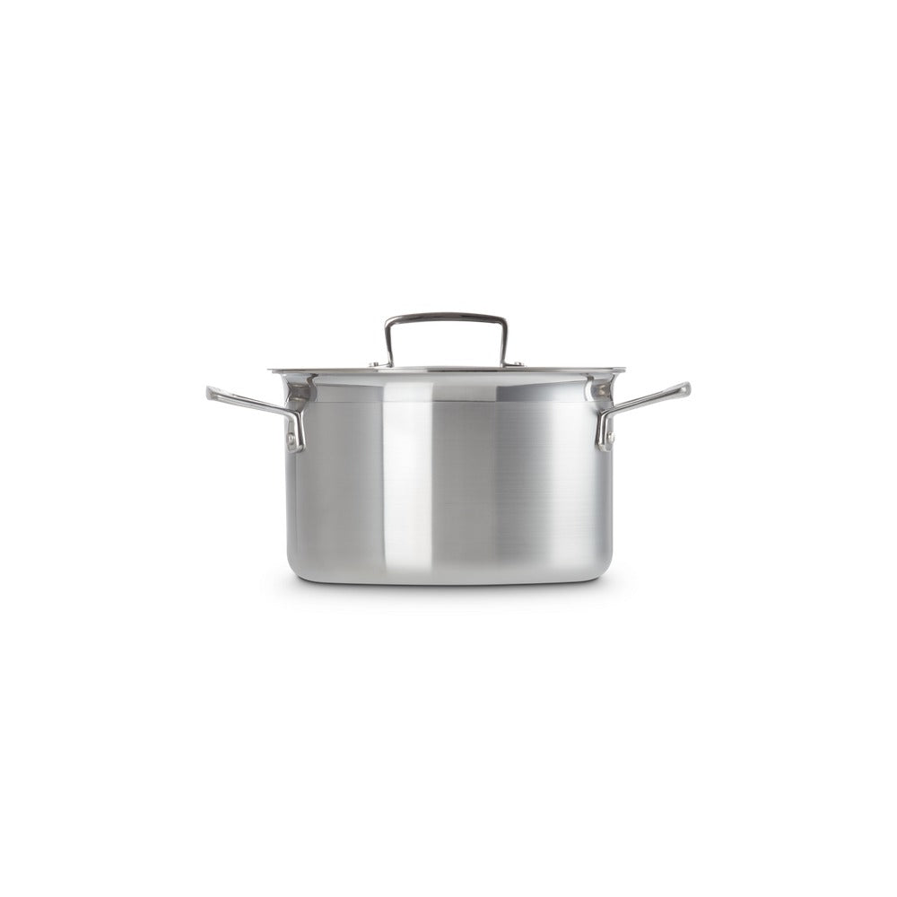 Le Creuset Acciaio Inox Casseruola Alta Con Coperchio In Acciaio Inox