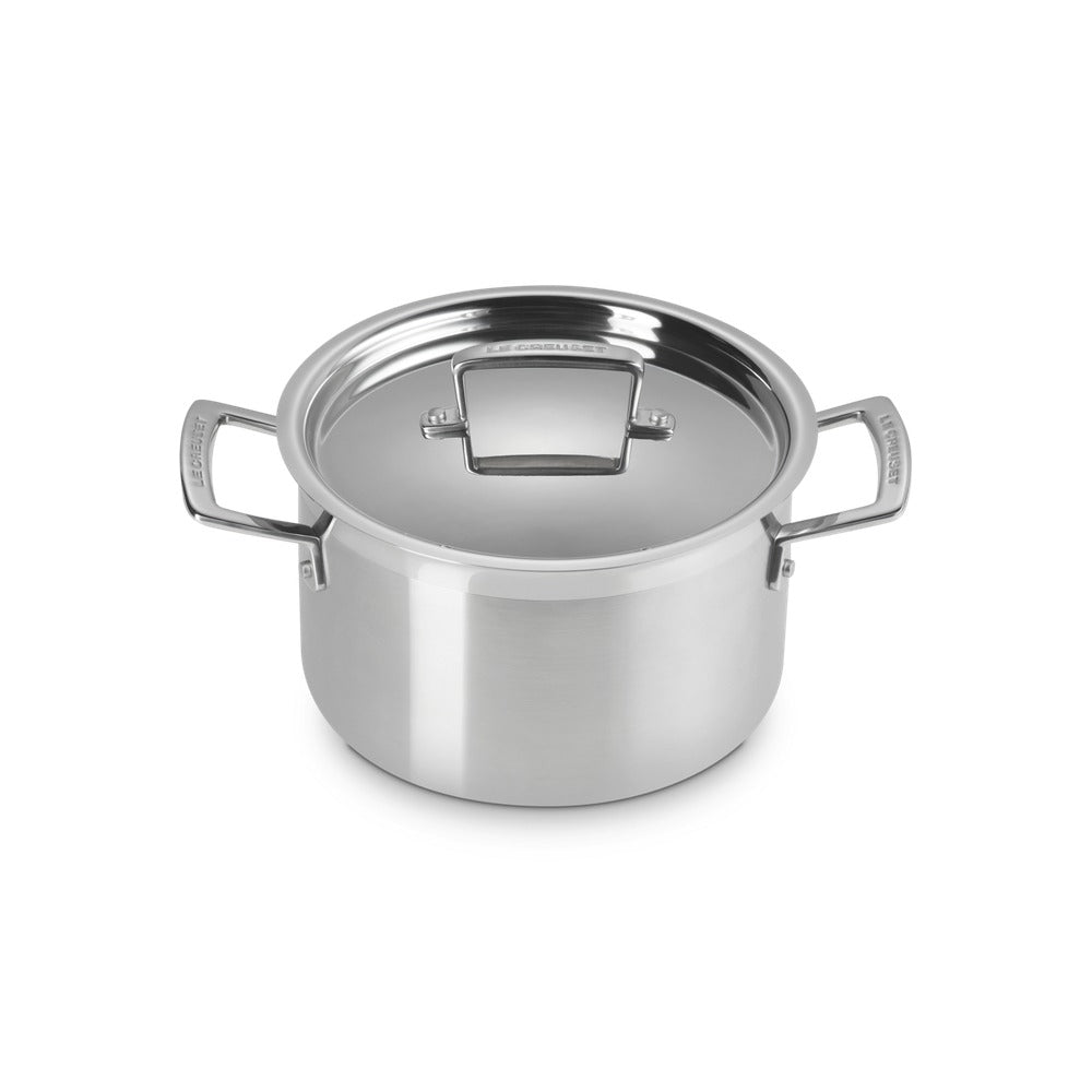 Le Creuset Acciaio Inox Casseruola Alta Con Coperchio In Acciaio Inox