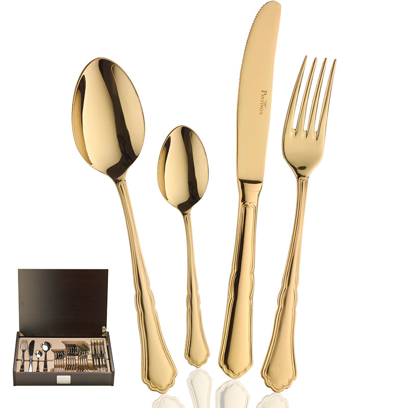 Pintinox Settecento Servizio Posate In Acciaio Inox Set 24 Pz