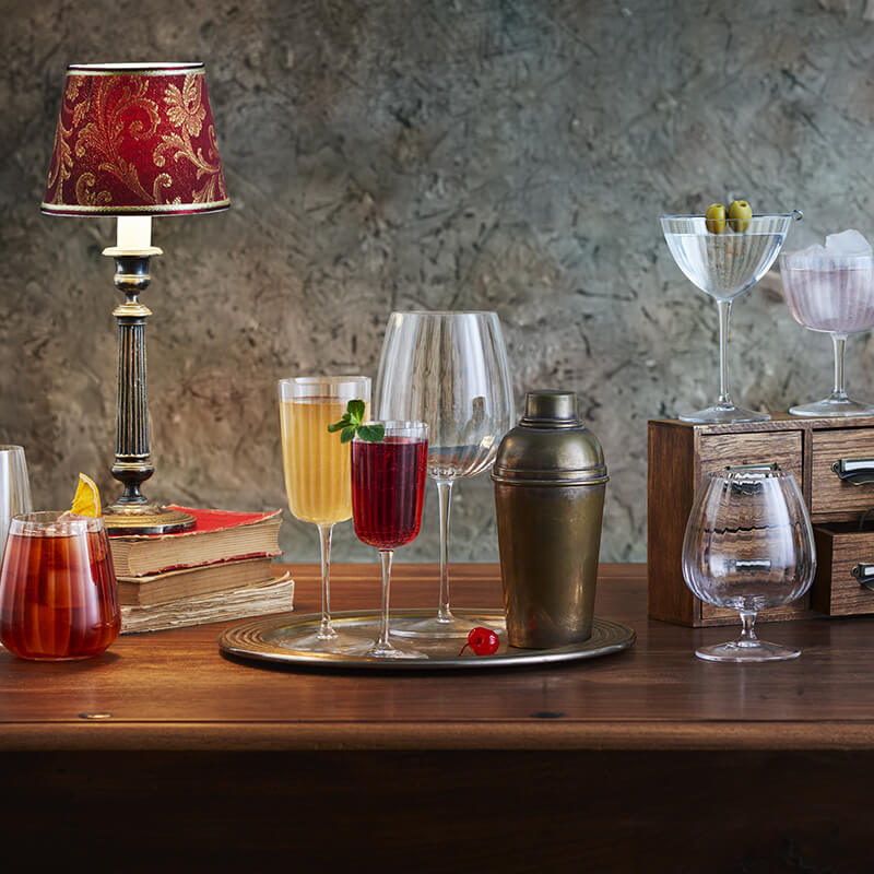 75 Cl Bormioli Luigi Speakeasies Calice Gin Tonic In Vetro Set 6 Pezzi