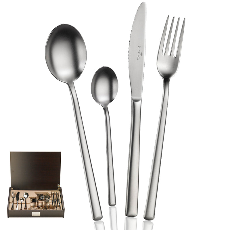 Pintinox Synthesis Servizio Posate In Acciaio Inox Set 24 Pz