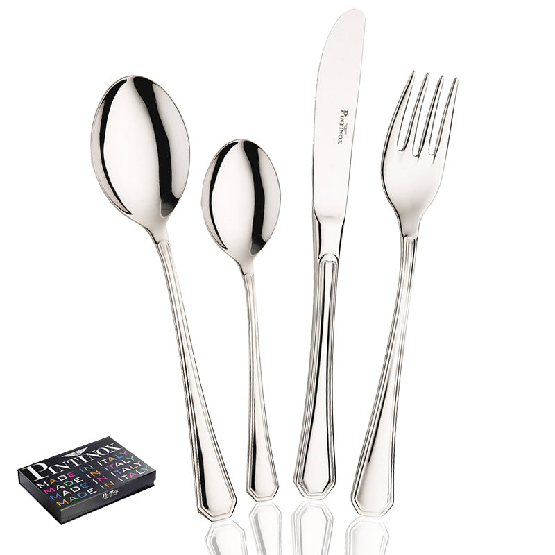 Pintinox America Servizio Posate In Acciaio Inox Set 24 Pz