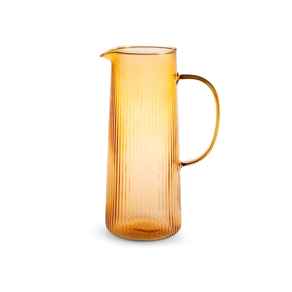 1.3 Litri - H&H Epoque Brocca Acqua In Vetro Borosilicato