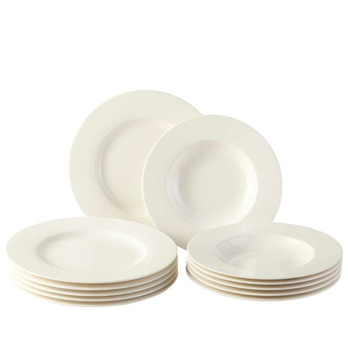 Villeroy And Boch Vivo Basic Servizio Piatti In Porcellana Set 12 Pz