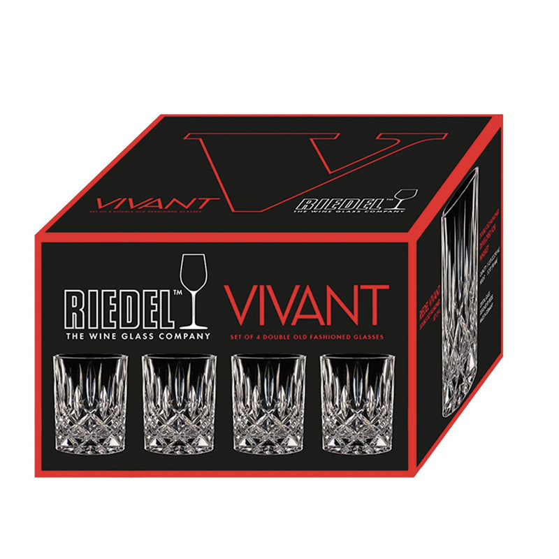 29 5 Cl Riedel Vivant Bicchiere Whisky In Vetro Set 4 Pezzi