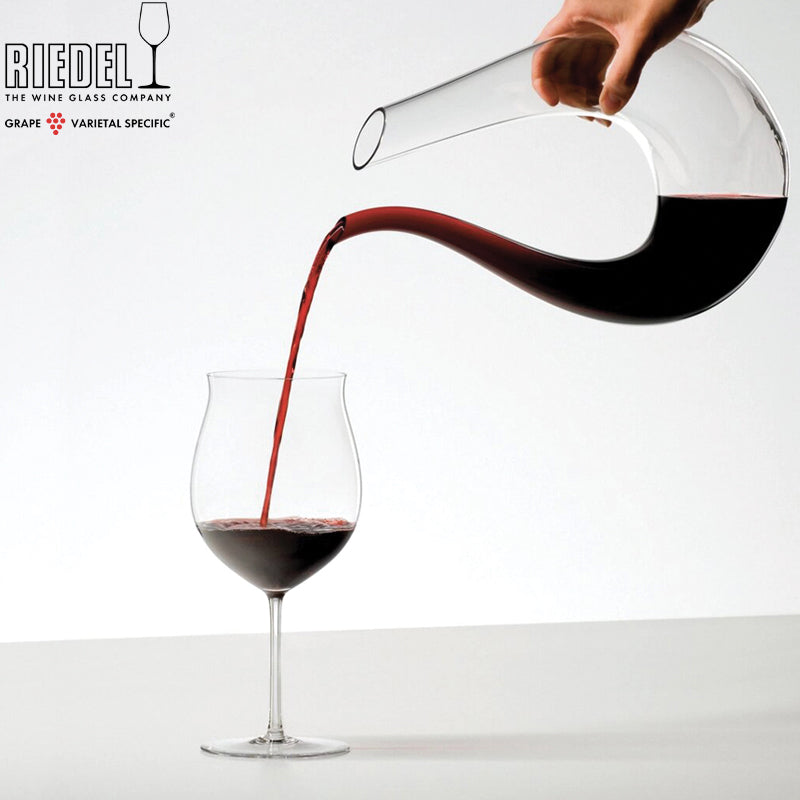 105 Cl Riedel Sommeliers Calice Vino Rosso Burgundy In Vetro Set 2 Pezzi