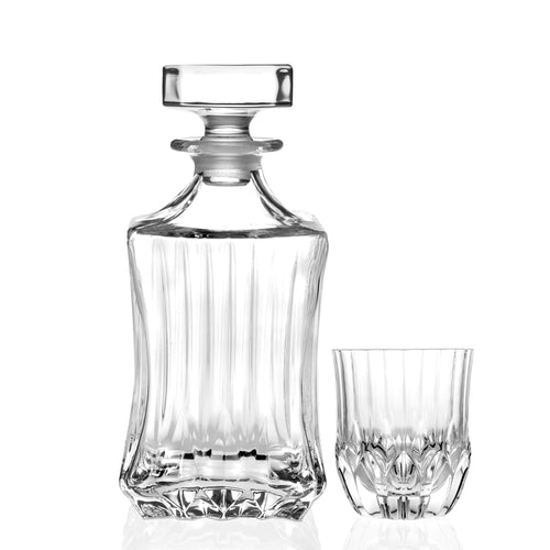 Rcr Adagio Set Whisky In Vetro Cristallino Set 7 Pezzi