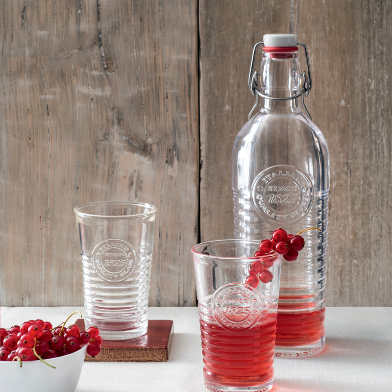 1 2 Litri Bormioli Rocco Officina 1825 Bottiglia In Vetro Set 4 Pezzi