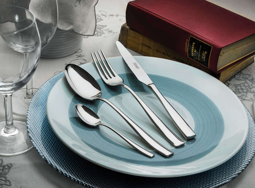 Salvinelli Flow Cucchiaio Tavola In Acciaio Inox Set 12 Pz