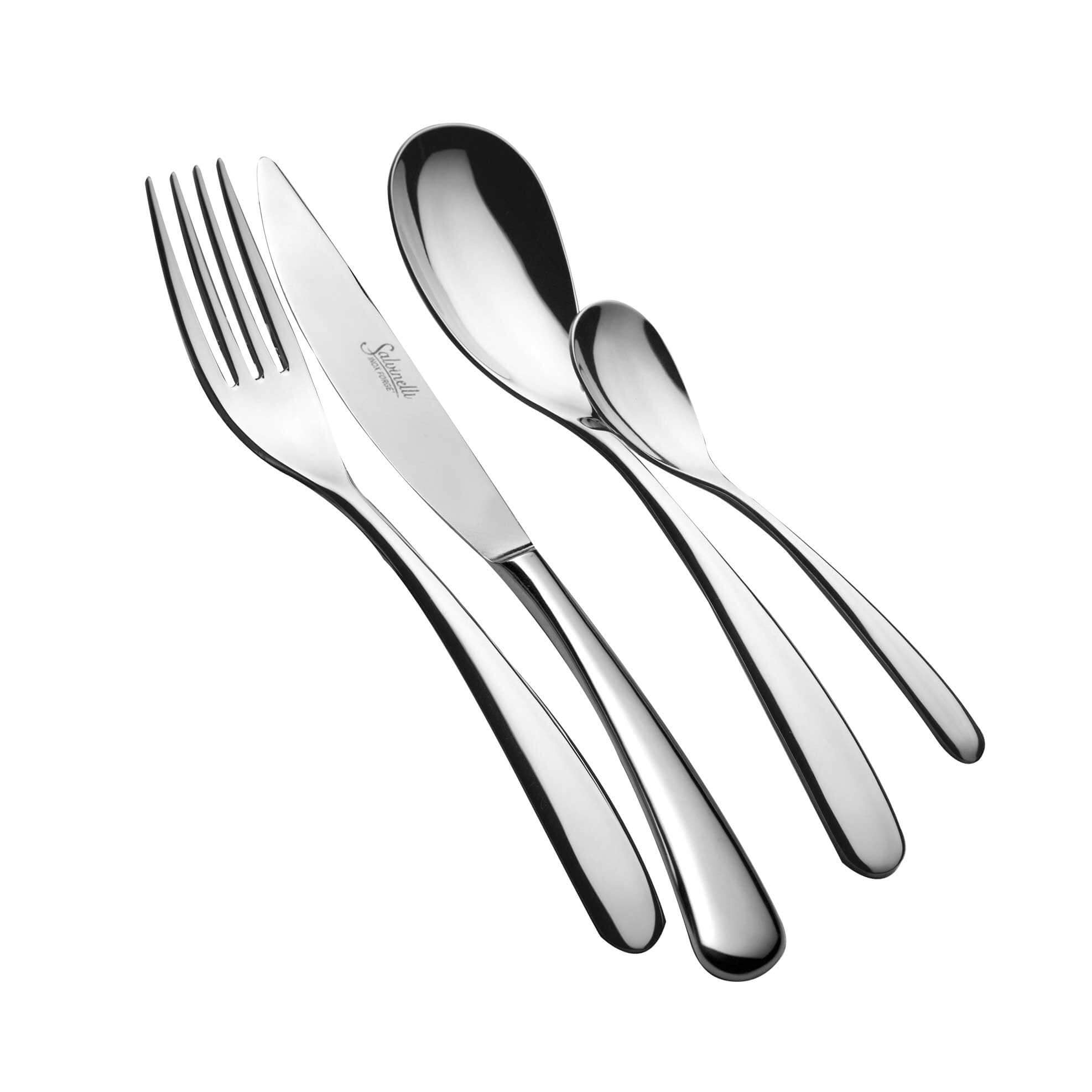 Salvinelli Forever Servizio Posate In Acciaio Inox Set 24 Pz