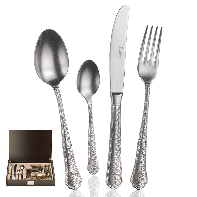 Pintinox Settecento Servizio Posate In Acciaio Inox Set 24 Pz