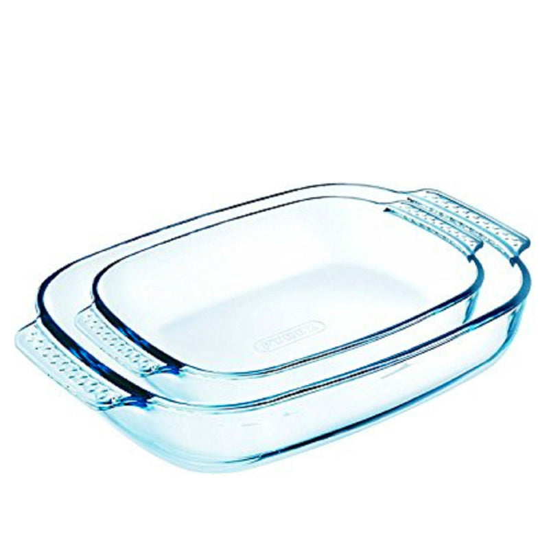 Pyrex Classic Pirofila Rettangolare In Vetro Borosilicato Set 2 Pz