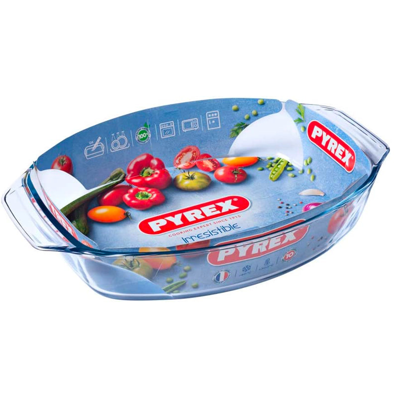 35X24 Cm Pyrex Irresistible Pirofila Ovale In Vetro Borosilicato